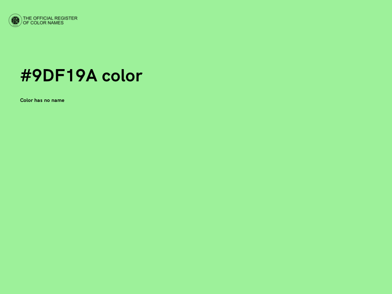 #9DF19A color image
