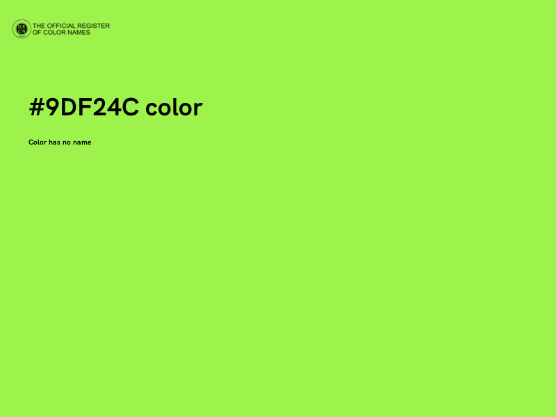 #9DF24C color image