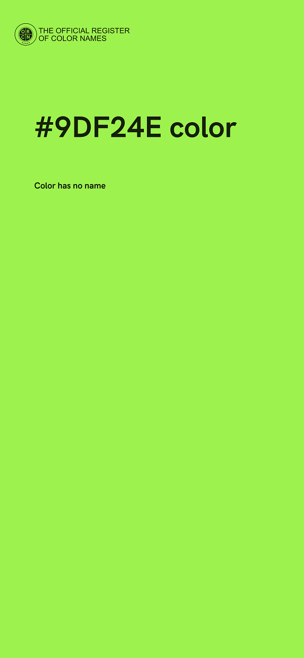 #9DF24E color image
