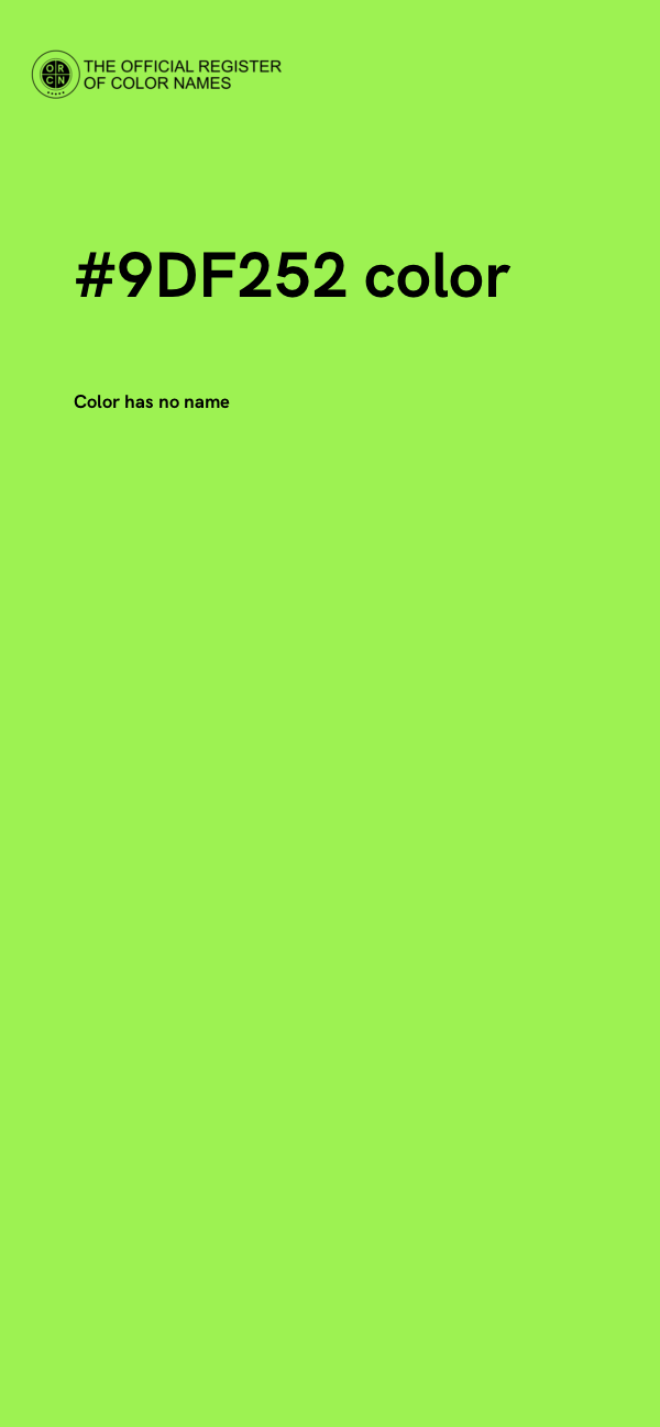 #9DF252 color image