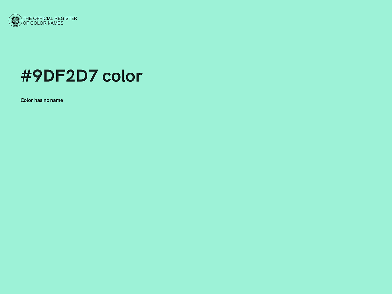 #9DF2D7 color image