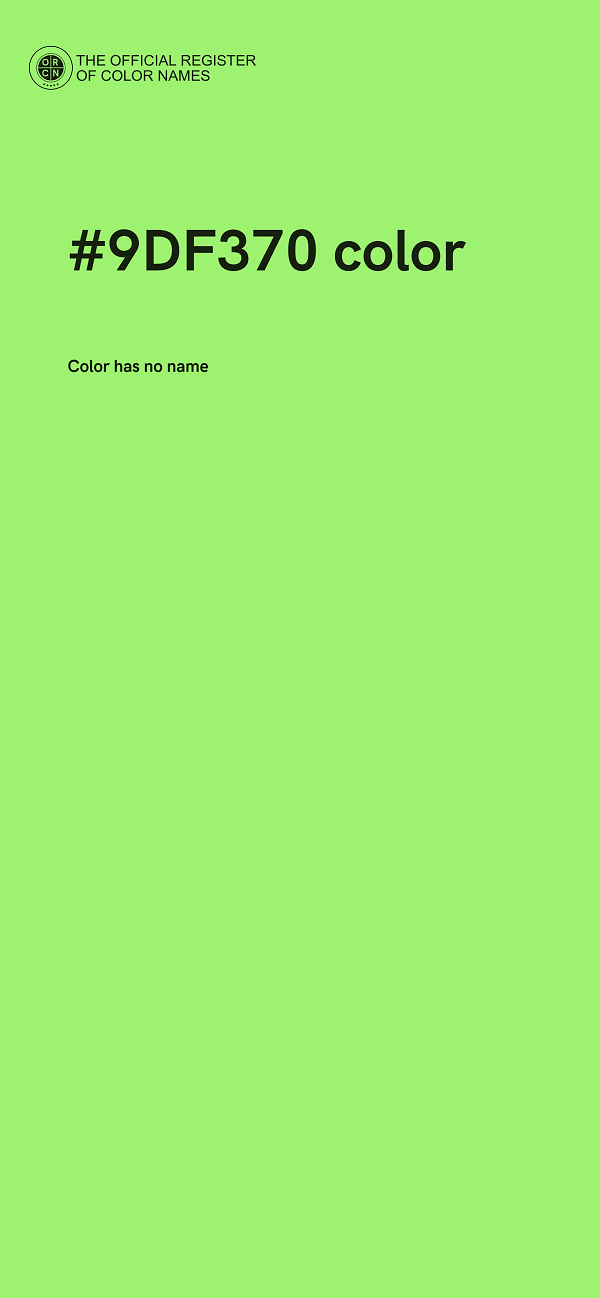 #9DF370 color image