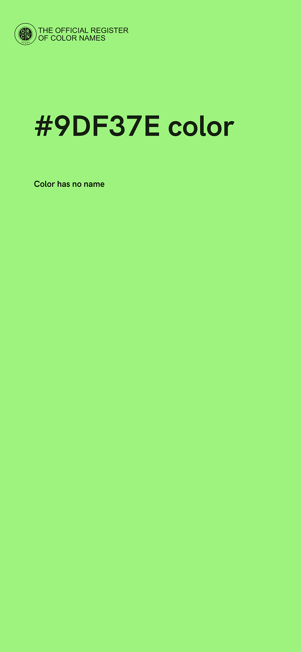#9DF37E color image
