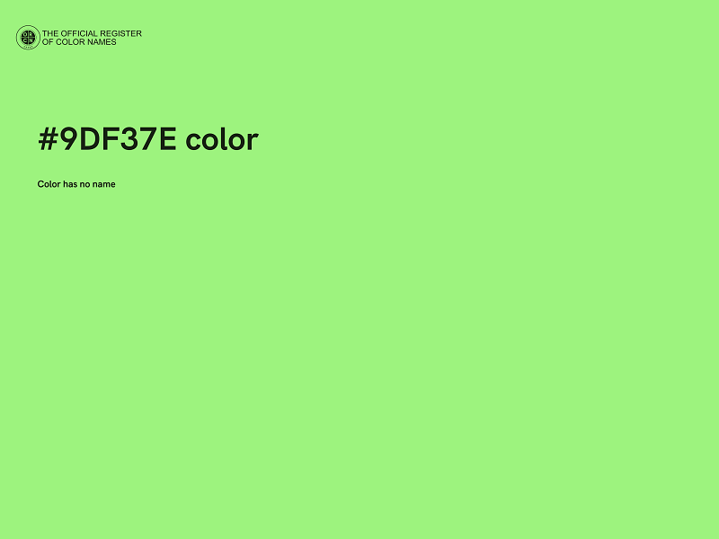 #9DF37E color image