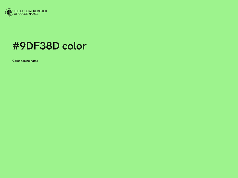 #9DF38D color image