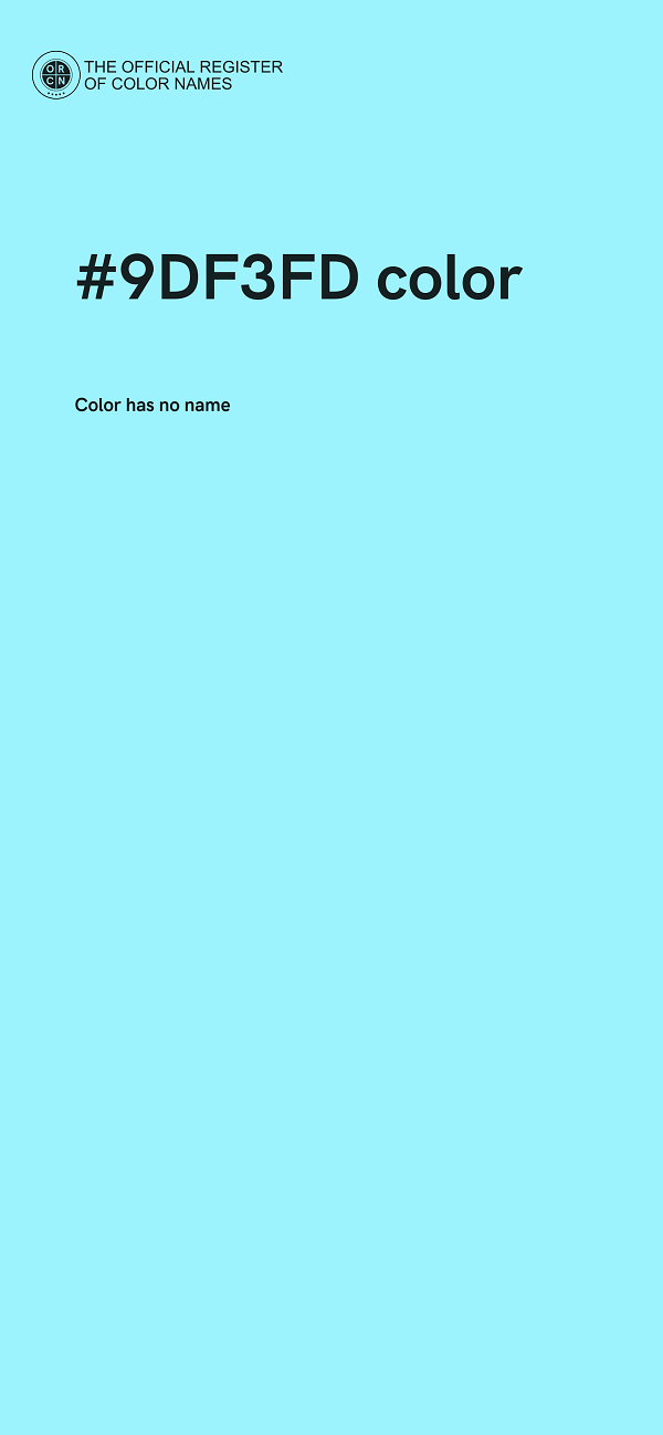 #9DF3FD color image