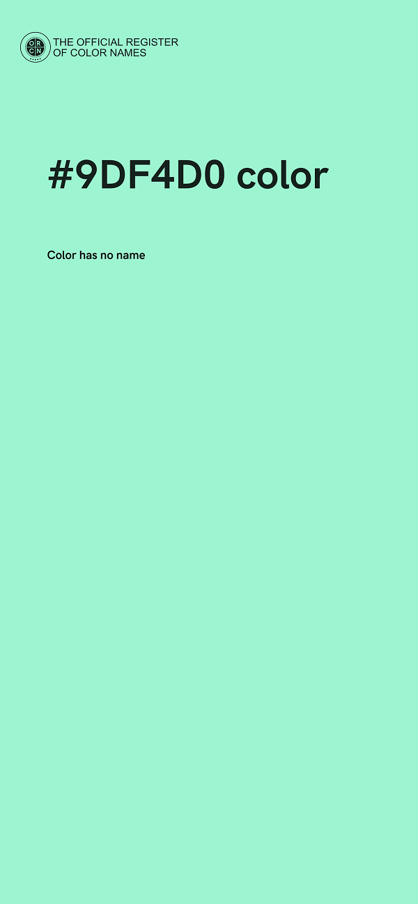 #9DF4D0 color image