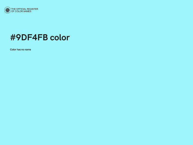 #9DF4FB color image