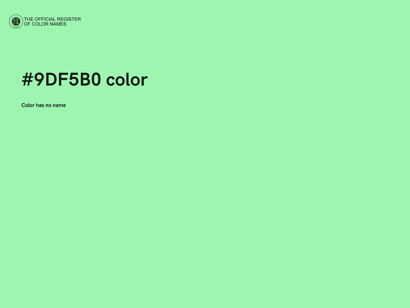 #9DF5B0 color image