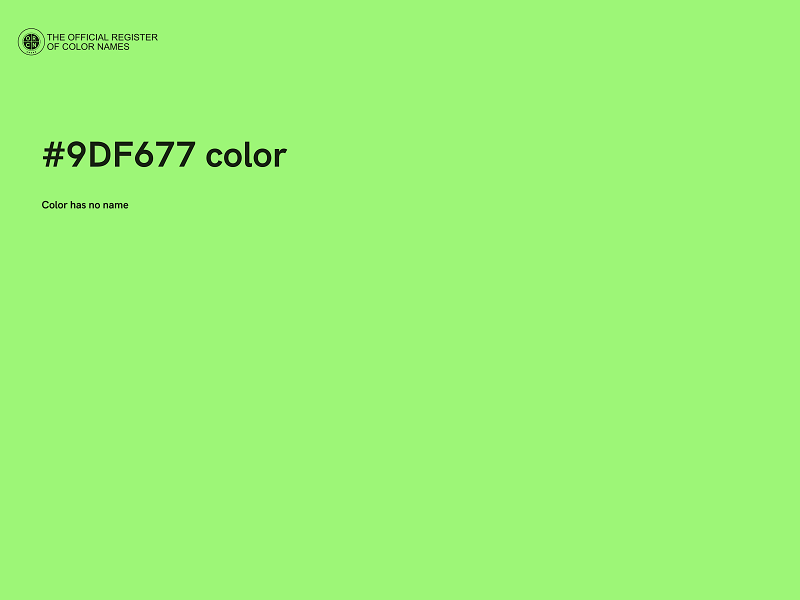 #9DF677 color image