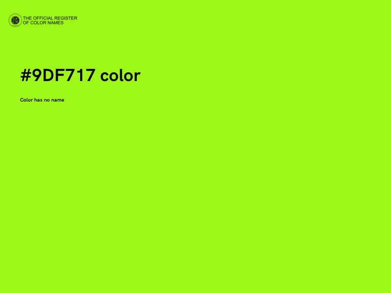 #9DF717 color image