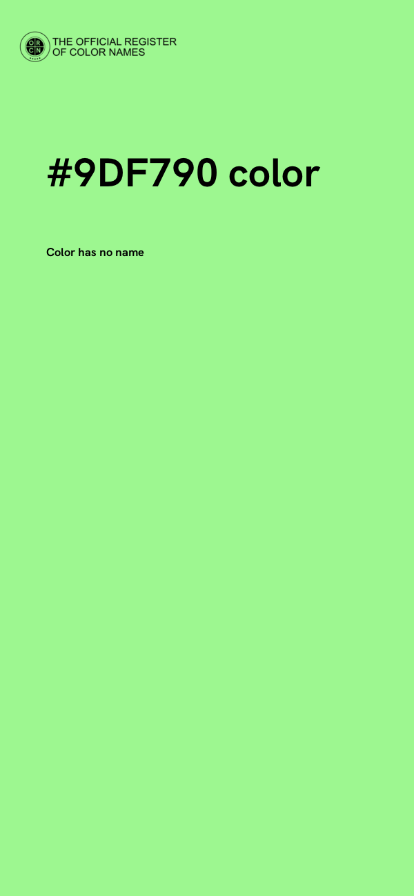 #9DF790 color image