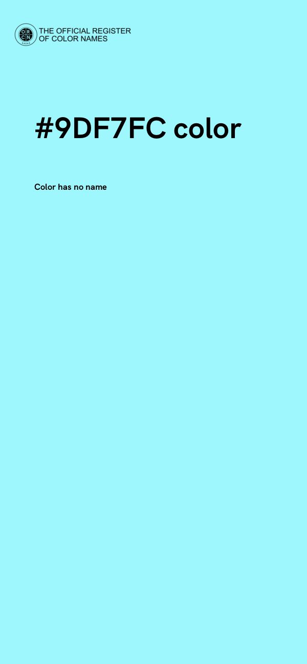 #9DF7FC color image