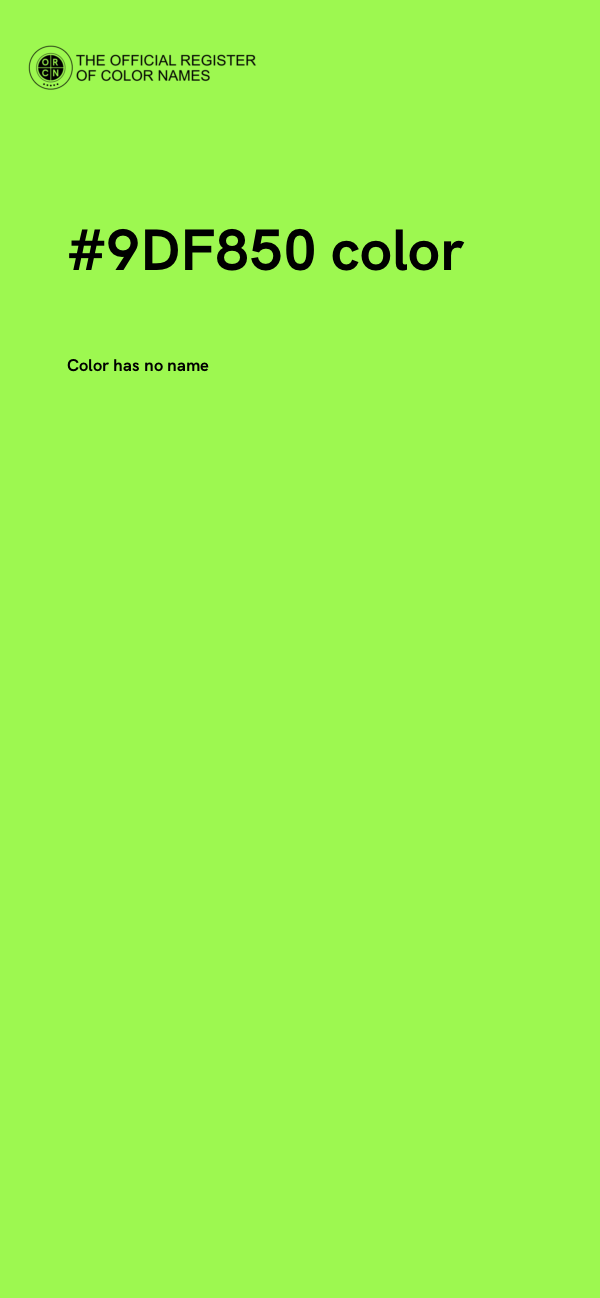 #9DF850 color image