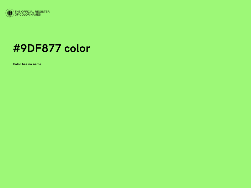 #9DF877 color image