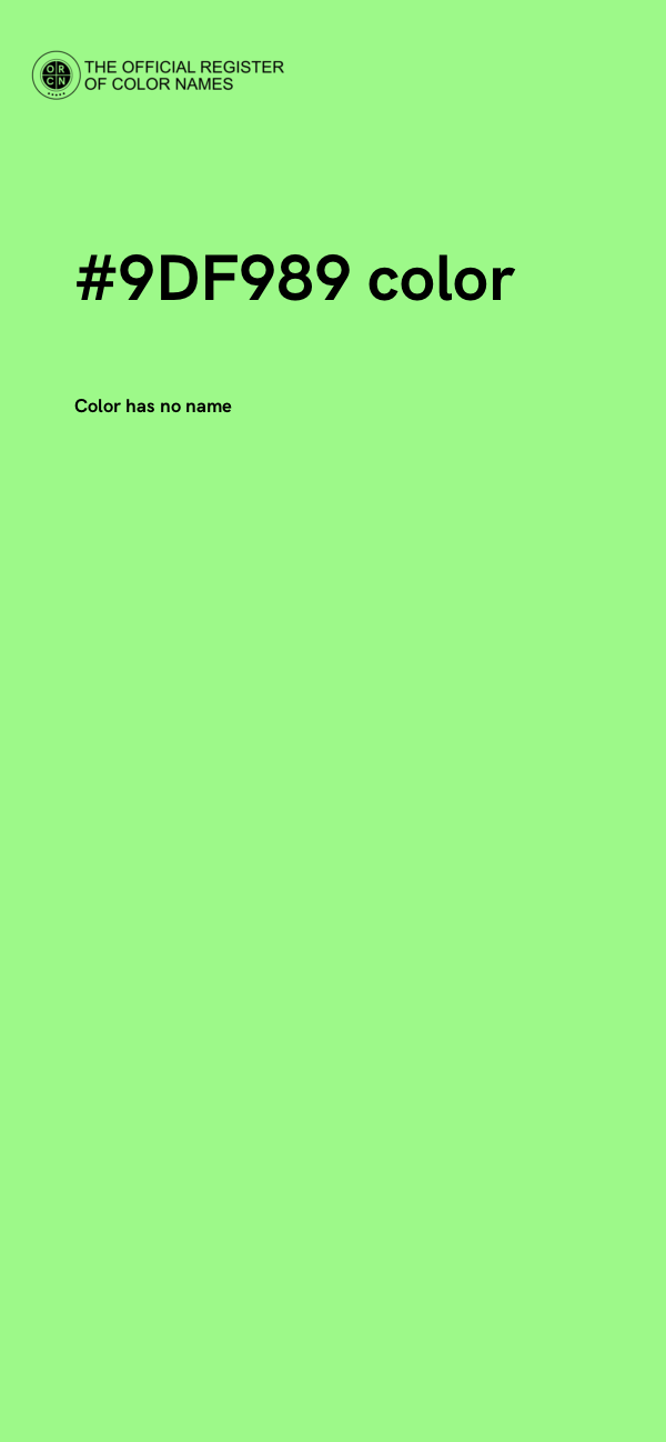 #9DF989 color image