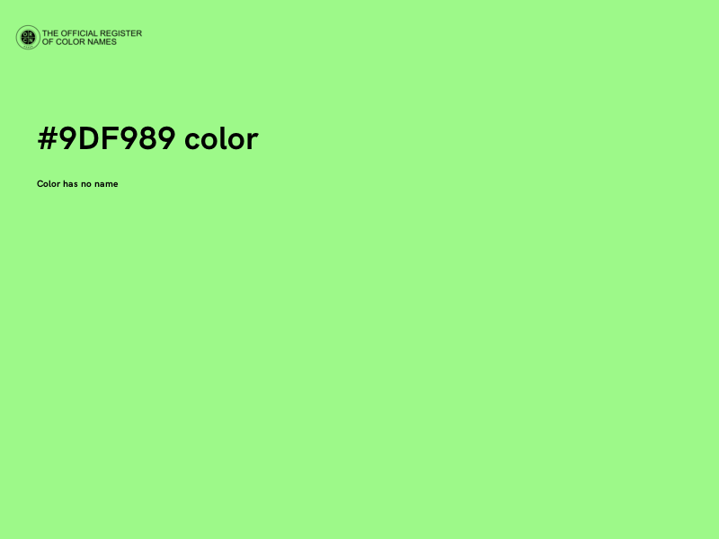 #9DF989 color image
