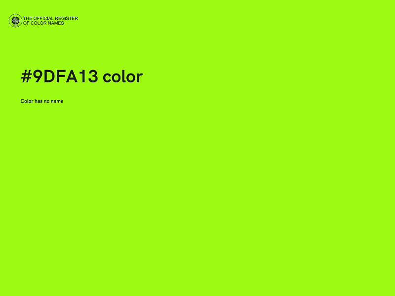 #9DFA13 color image