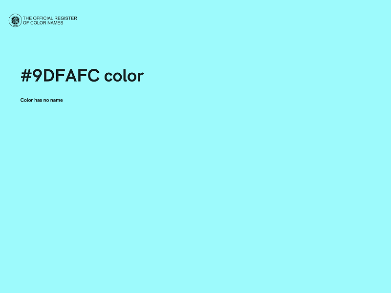 #9DFAFC color image