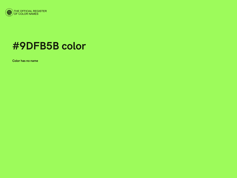 #9DFB5B color image