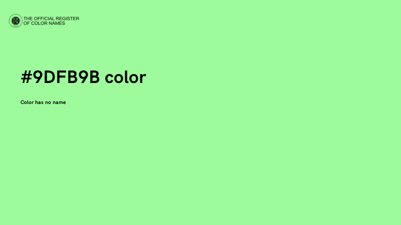 #9DFB9B color image