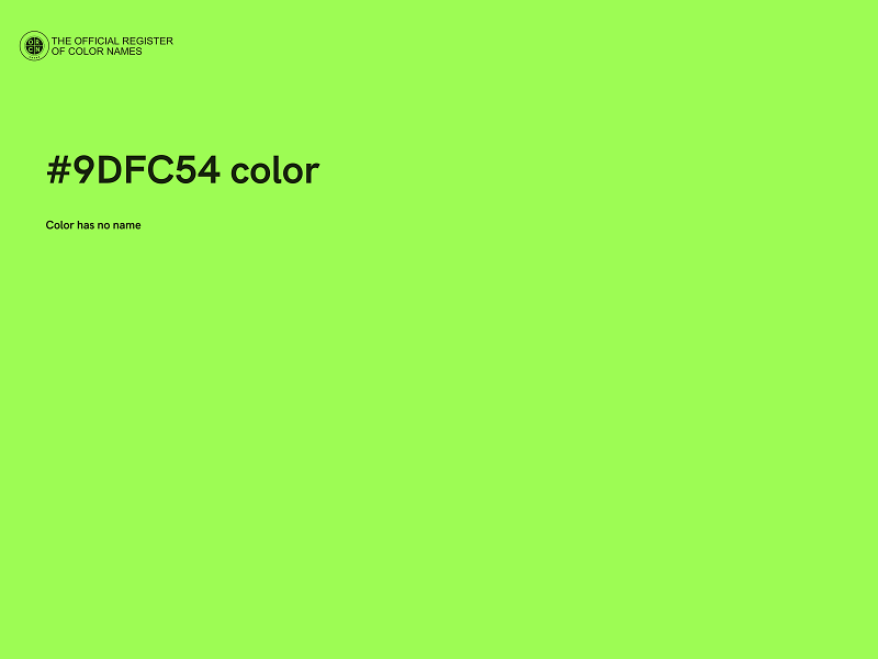 #9DFC54 color image