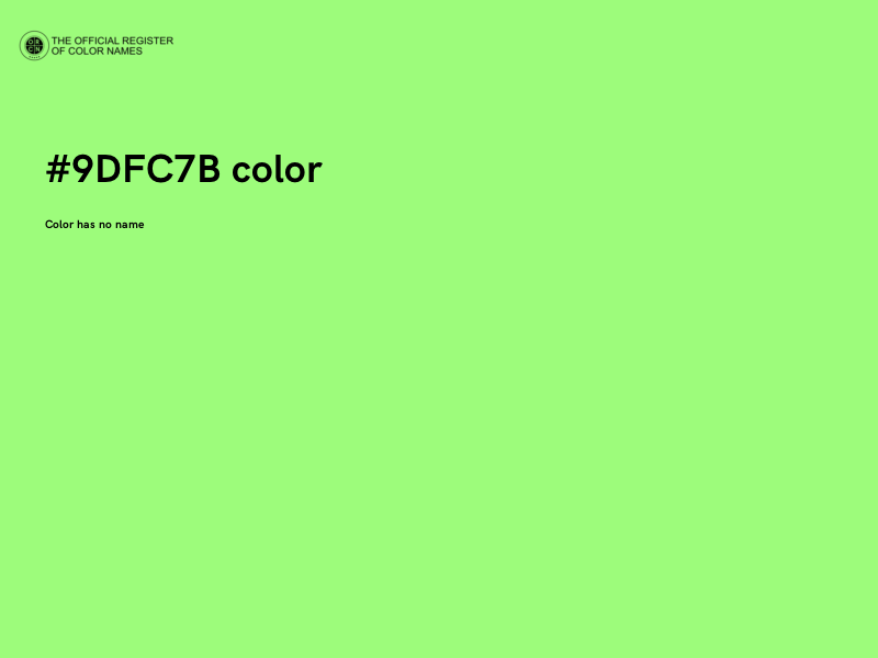 #9DFC7B color image