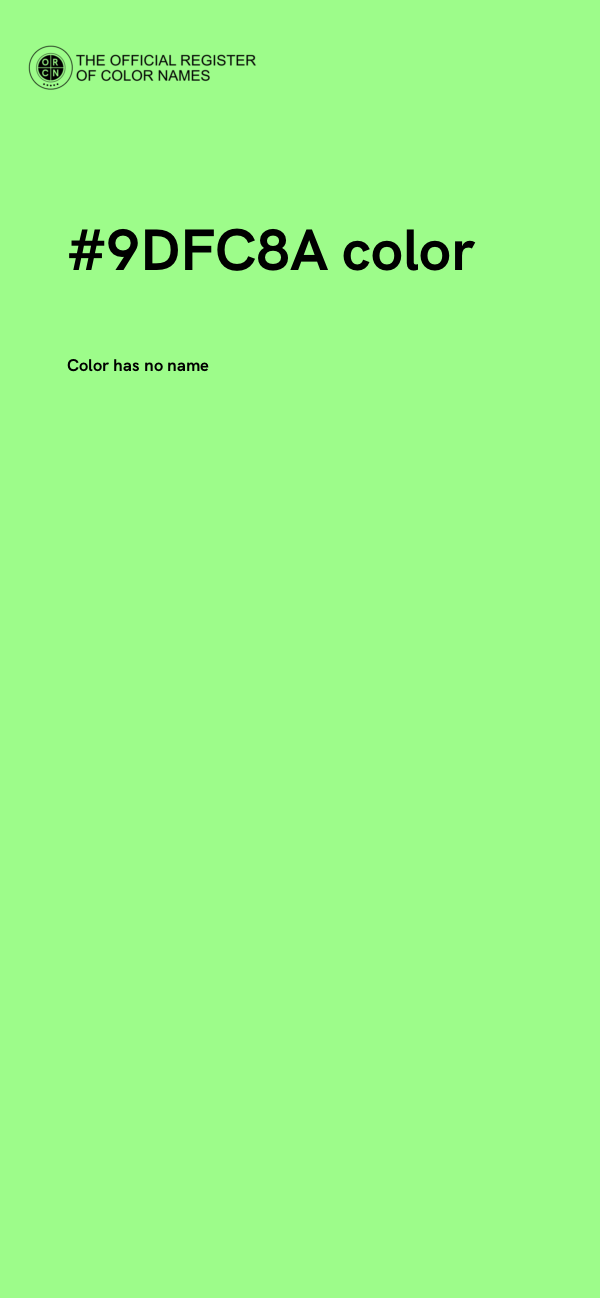 #9DFC8A color image