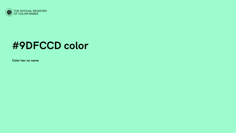 #9DFCCD color image