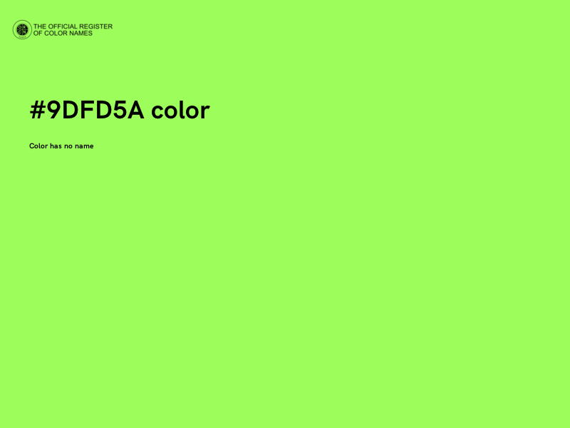 #9DFD5A color image