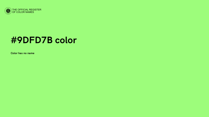 #9DFD7B color image