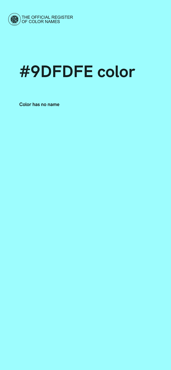 #9DFDFE color image