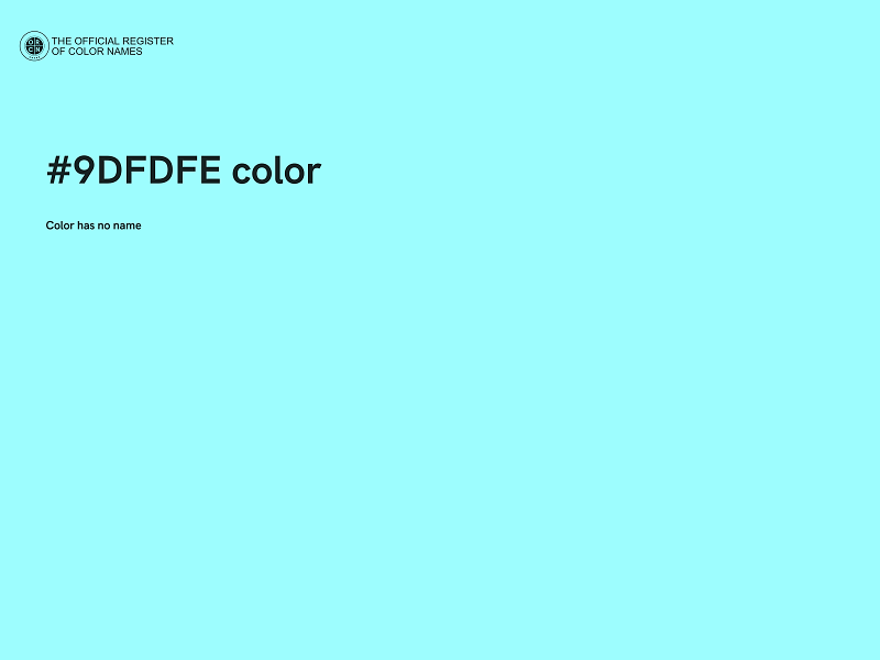 #9DFDFE color image