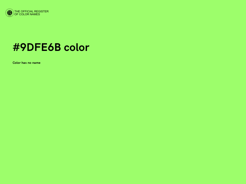 #9DFE6B color image