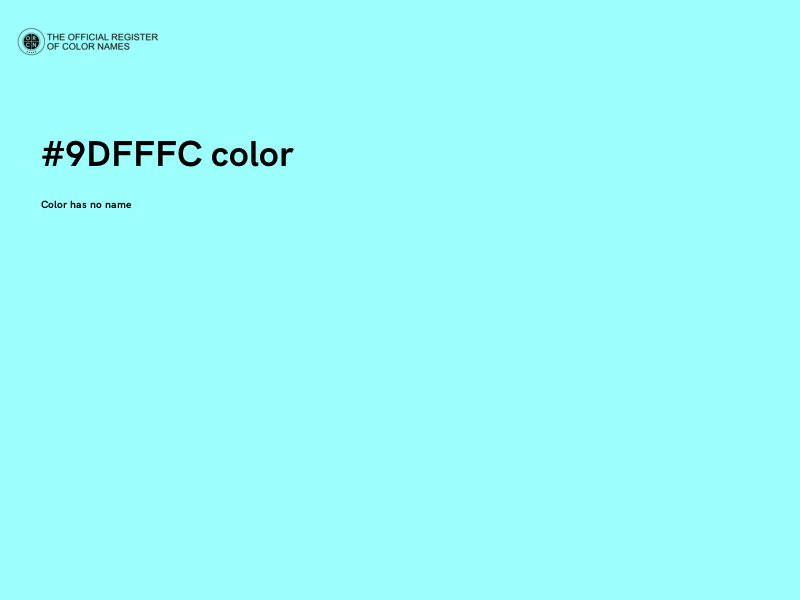#9DFFFC color image