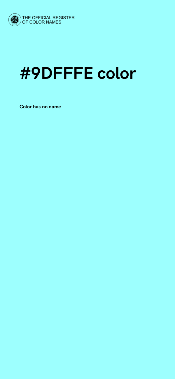 #9DFFFE color image