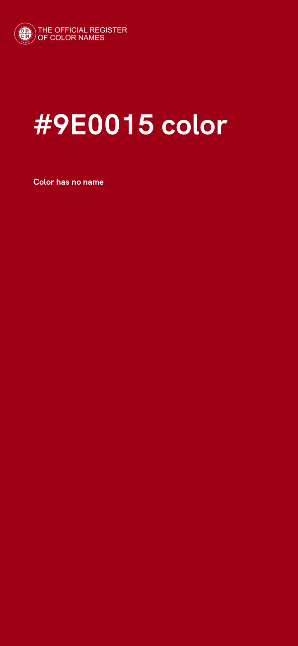 #9E0015 color image