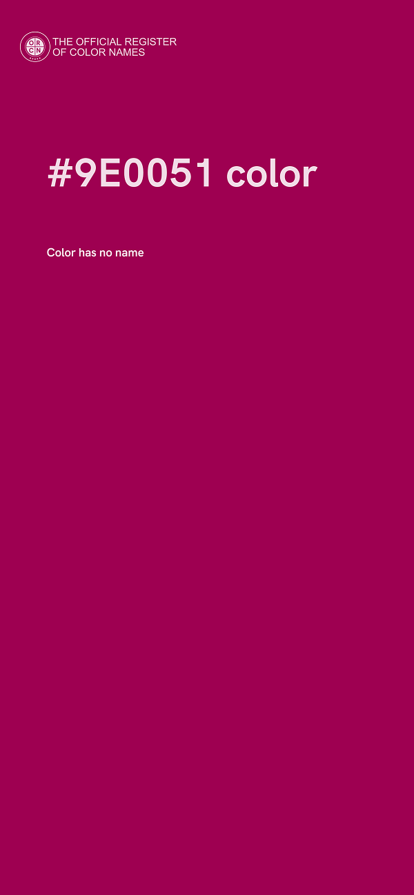 #9E0051 color image