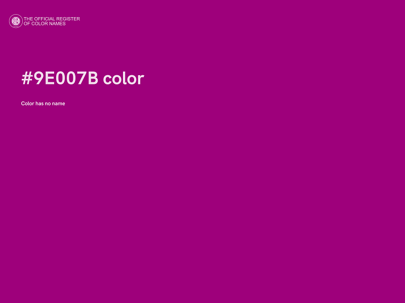 #9E007B color image