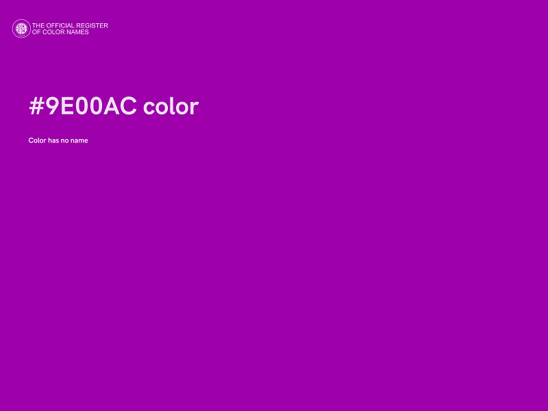 #9E00AC color image