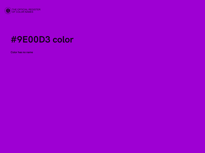 #9E00D3 color image