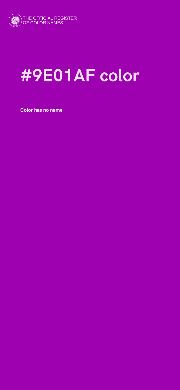 #9E01AF color image