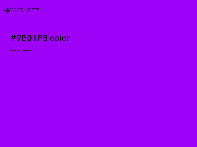 #9E01F8 color image
