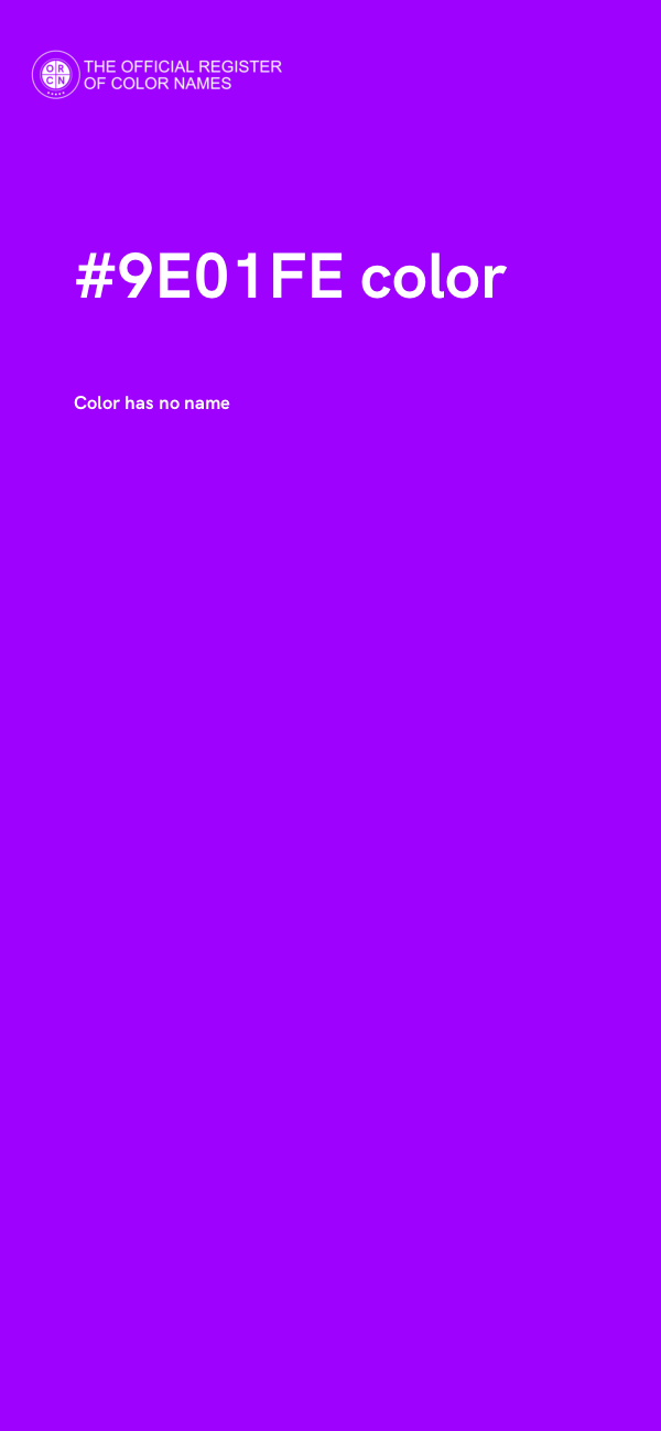 #9E01FE color image