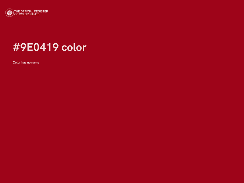 #9E0419 color image