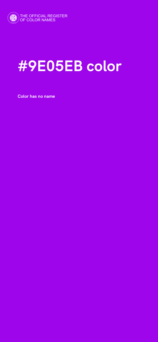 #9E05EB color image