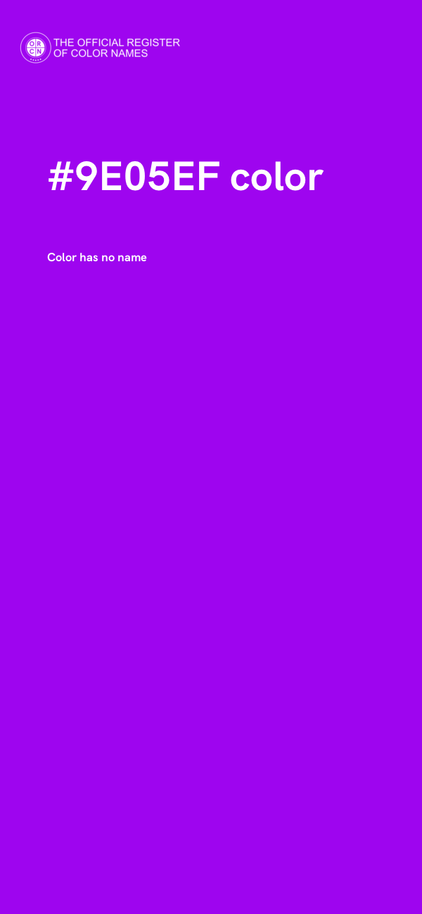 #9E05EF color image