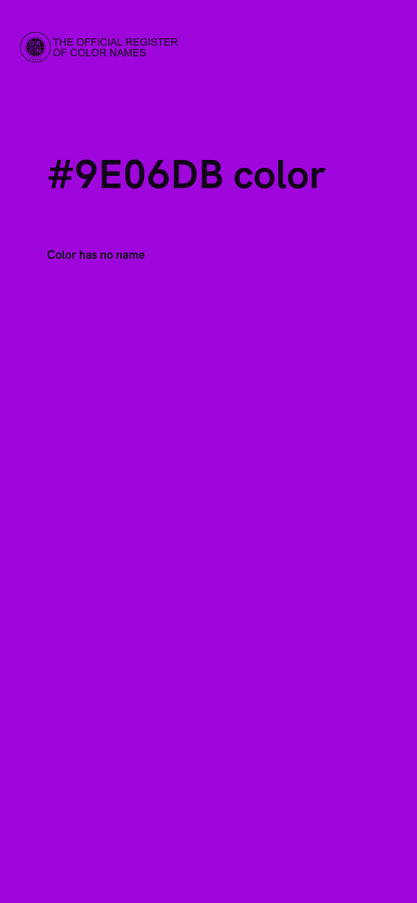 #9E06DB color image