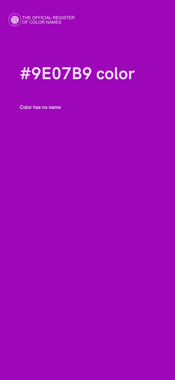 #9E07B9 color image