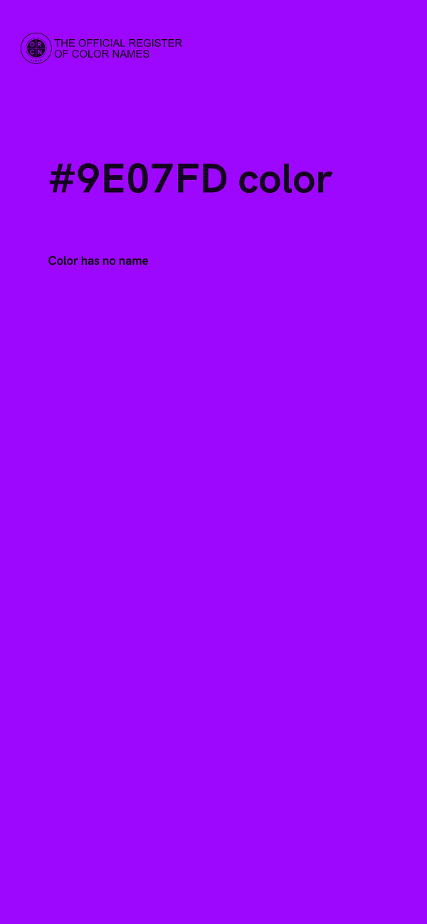 #9E07FD color image